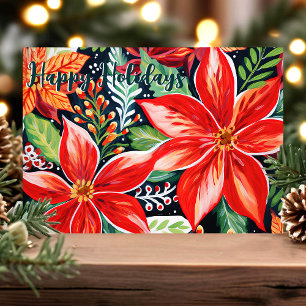 Weihnachtliche Poinsettien Botanisches Weihnachten