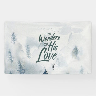 Weihnachtliche religiöse Wunder seiner Liebesgaben Banner
