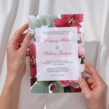 Weihnachtliche rote Blumenhochzeit