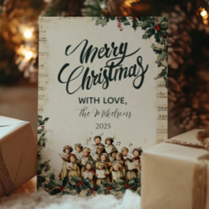 Weihnachtliche Sänger Frohe Weihnachten