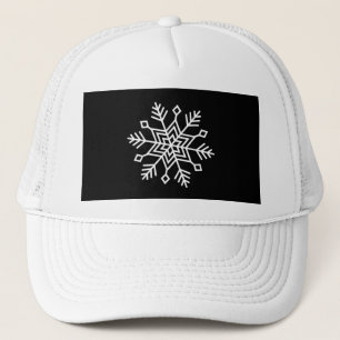 Weihnachtliche Schneeflocke Familien-Festtags-Paar Truckerkappe