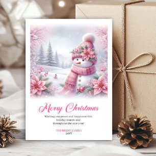 Weihnachtliche Schneewald-Kinder-Download-Weihnach Feiertagskarte