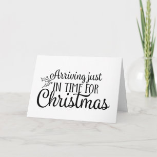 Weihnachtliche Schwangerschaftsankündigung Baby ko Karte