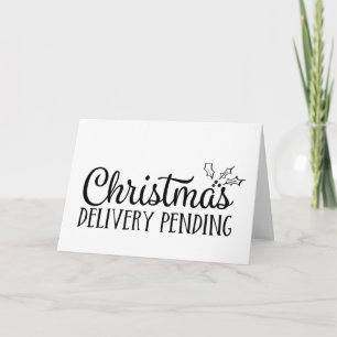 Weihnachtliche Schwangerschaftsankündigung Baby vo Karte