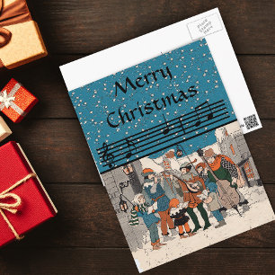 Weihnachtliche Sternsinger Postkarte