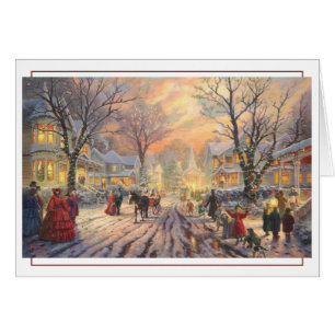 Weihnachtliche viktorianische Straßenszene