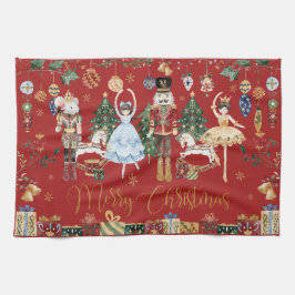 Weihnachtliche Vintage Der Nussknacker Frohe Weihn Geschirrtuch