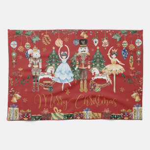 Weihnachtliche Vintage Der Nussknacker Frohe Weihn Geschirrtuch