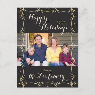 Weihnachtliche Vintage-Klassiker-Postkarte Postkarte