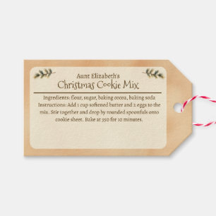 Weihnachtliche Weihnachtsplätzchen-Mischung Person Geschenkanhänger