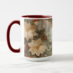 Weihnachtlicher irischer Segen Schöne Winterblum Tasse