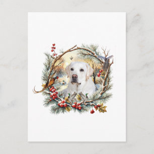 Weihnachtlicher Labrador Retriever Postkarte