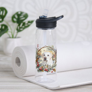 Weihnachtlicher Labrador Retriever Trinkflasche