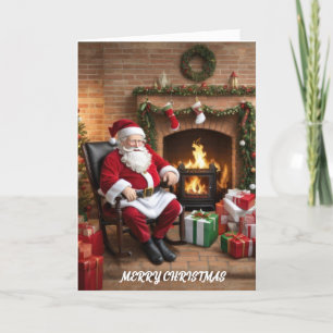 Weihnachtlicher Nikolaus Feiertagskarte