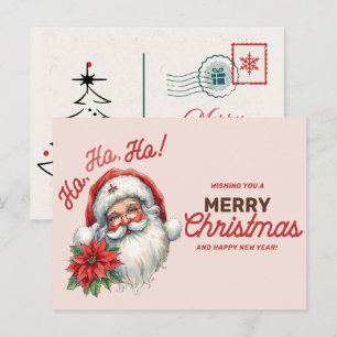 Weihnachtlicher Nikolaus Feiertagspostkarte