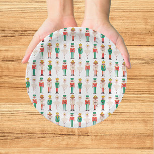 Weihnachtlicher Nussknacker-Ballerina Pappteller