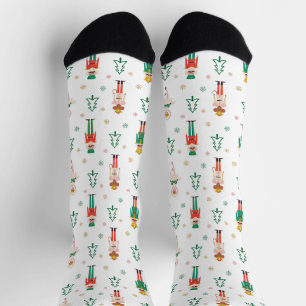Weihnachtlicher Nussknacker-Ballerina  Socken