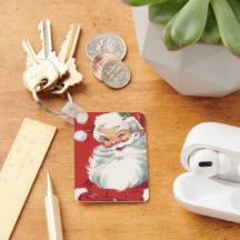 Weihnachtlicher Santa Claus, fröhlich und zwinkern