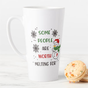 Weihnachtlicher Schneemann Milchtasse