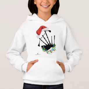Weihnachtlicher schottischer Hochlandtänzer Hoodie