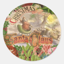 Weihnachtlicher Weihnachtsmann mit fliegendem Schl