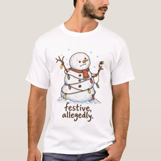 Weihnachtliches angeblich lustiges Weihnachtsmann- T-Shirt