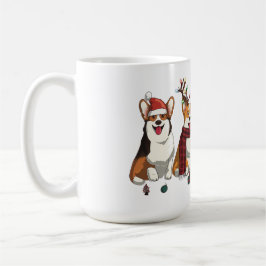 Weihnachtliches Corgi-Squad Festliche Feiertags-We Kaffeetasse