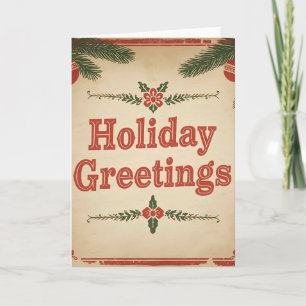 Weihnachtliches Design mit warmen Wünschen Karte