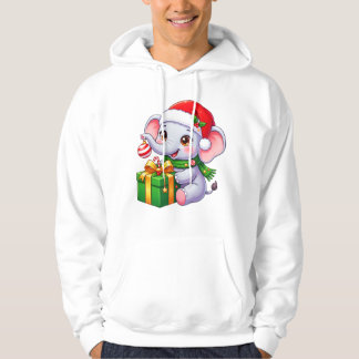 Weihnachtliches Elefantengeschenk Hoodie