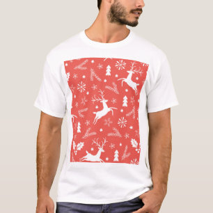 Weihnachtliches festliches nahtloses Muster T-Shirt