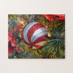 Weihnachtliches festliches Schmuck Kunstpuzzle Puzzle