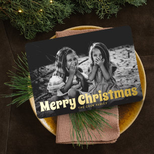 Weihnachtliches Festliches Weihnachtsfoto Folien Feiertagskarte