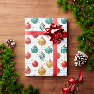 Weihnachtliches Festtagsdesign Geschenkpapier