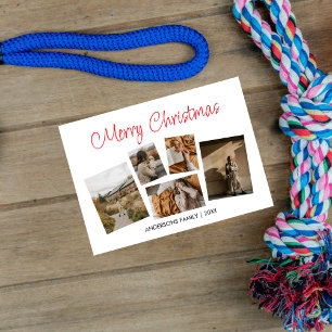 Weihnachtliches Foto-Collage zum frohen Weihnachts Feiertagskarte