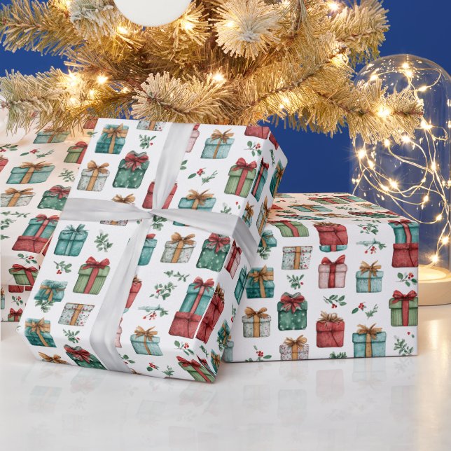 Weihnachtliches Geschenkpapier – Fantasievolle Wei (Feiertage)