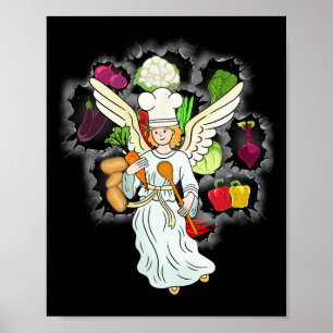 Weihnachtliches Himmlisches Kochen Gemüse Küche Ko Poster