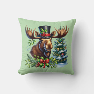 Weihnachtliches Rentier Festtag Kissen