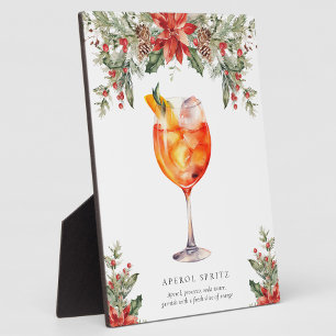 Weihnachtliches Signature-Drink-Schild Fotoplatte