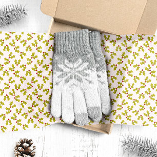 Weihnachtliches Stechpalmen- und Beeren-Weihnachte Seidenpapier