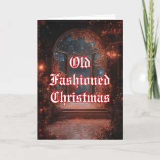 Weihnachtliches Weihnachtshaus Feiertagskarte