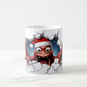 Weihnachts-3D-Oktopus Kaffeetasse