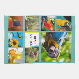 Weihnachts 8 Foto ✨ Collage Custom Geschirrtuch