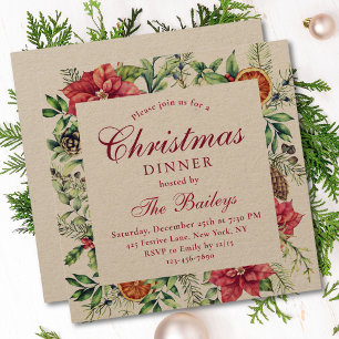 Weihnachts-Abendessen Weinkeller Urlaub Florenz Einladung