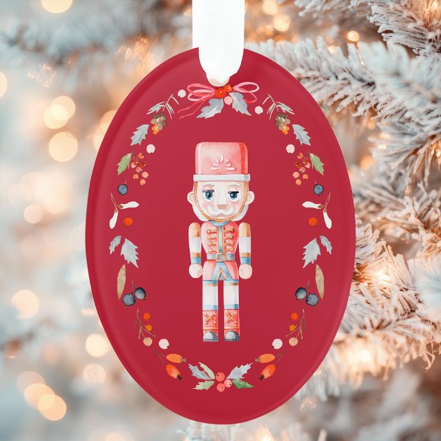 Weihnachts-Acrylschnitzerei mit Spielzeugsoldat  Ornament (Von Creator hochgeladen)