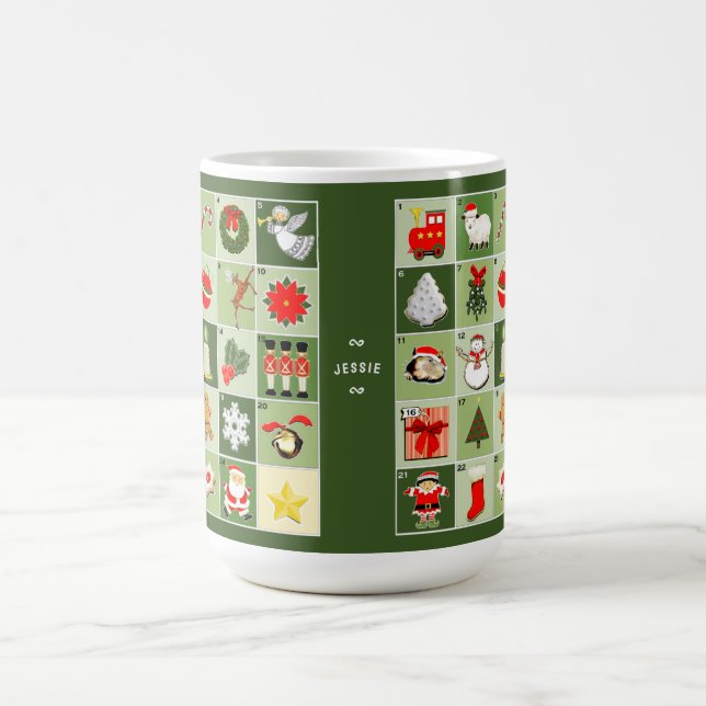 Weihnachts-Advent Kaffeetasse (Mittel)