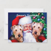 Weihnachts-Airedale-Terrier