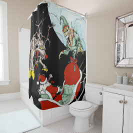 Weihnachts-Albtraum Duschvorhang