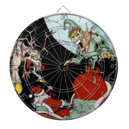 Weihnachts-Albtraum Metal Cage Dartboard Dartscheibe