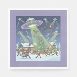 Weihnachts-Alien-Invasion, Papiertücher Serviette