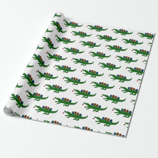Weihnachts-Alligator-Geschenkpapier Geschenkpapier